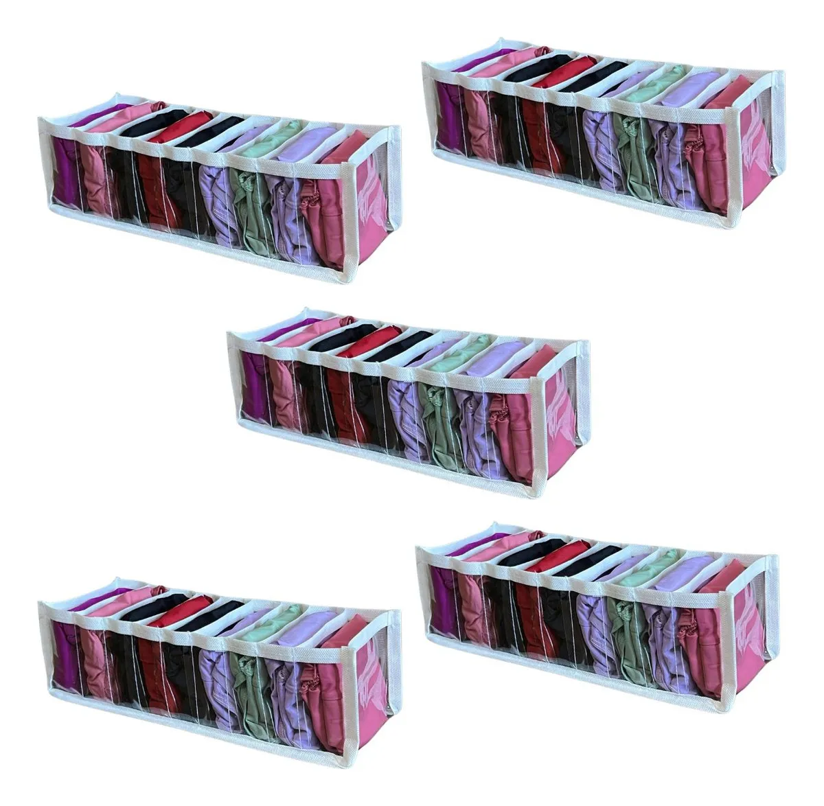 5 Colmeia Organizadora Para Gavetas Organizador de Calcinhas Porta Meia P Guarda Roupas Bebe Kit STOBAZA