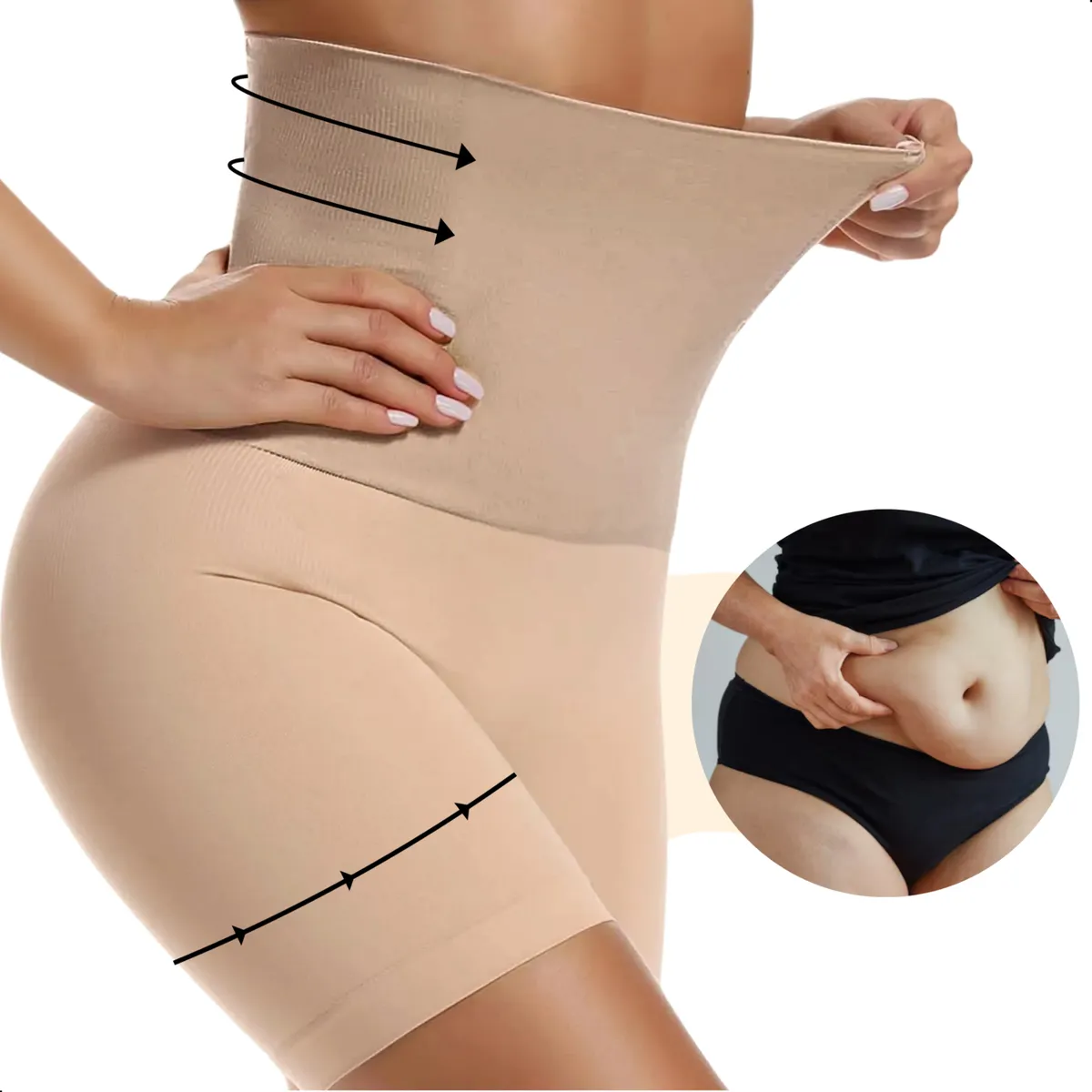 hort Cinta Modelador Levanta Bumbum Alta Compressão Barriga