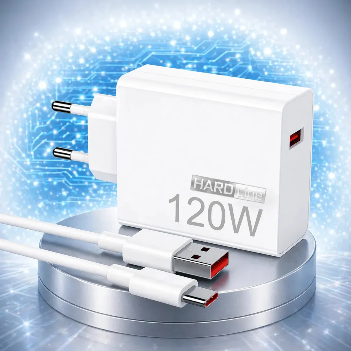 Carregador Celular 120w Rapido Compatível Xiaomi Poco X5 X6 X7 Pro Xiaomi 12t 13t 14t 15t Redmi 12 13 14 + Cabo Tipo-c - Marca Hardline