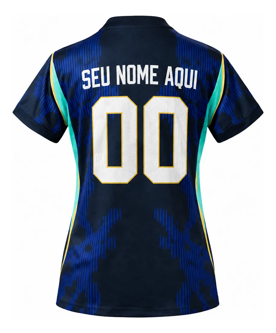 Nova Camisa Azul Oficial 2026 Feminina Torcedor Em Oferta