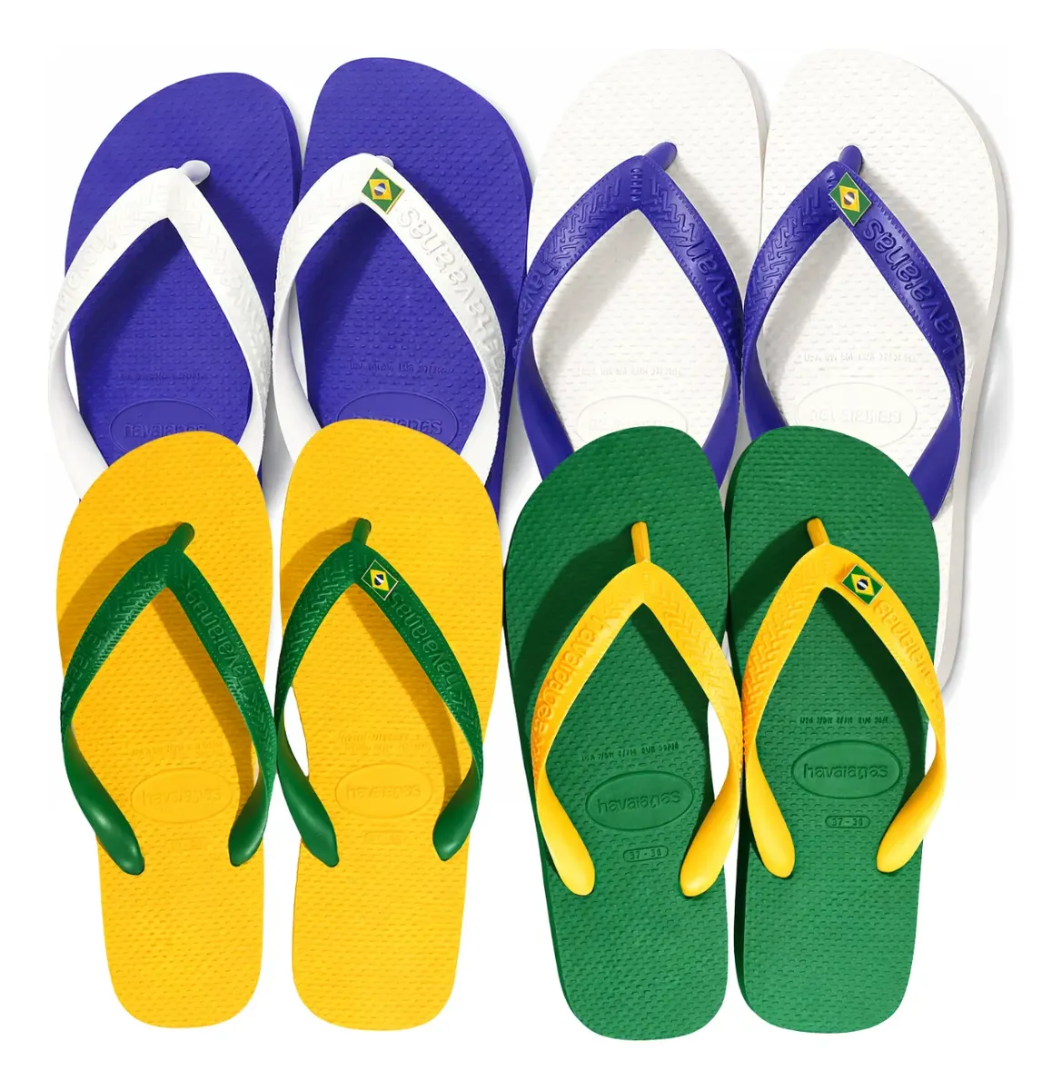 Chinelo Havaianas Brasil Original Com Bandeira Brasil